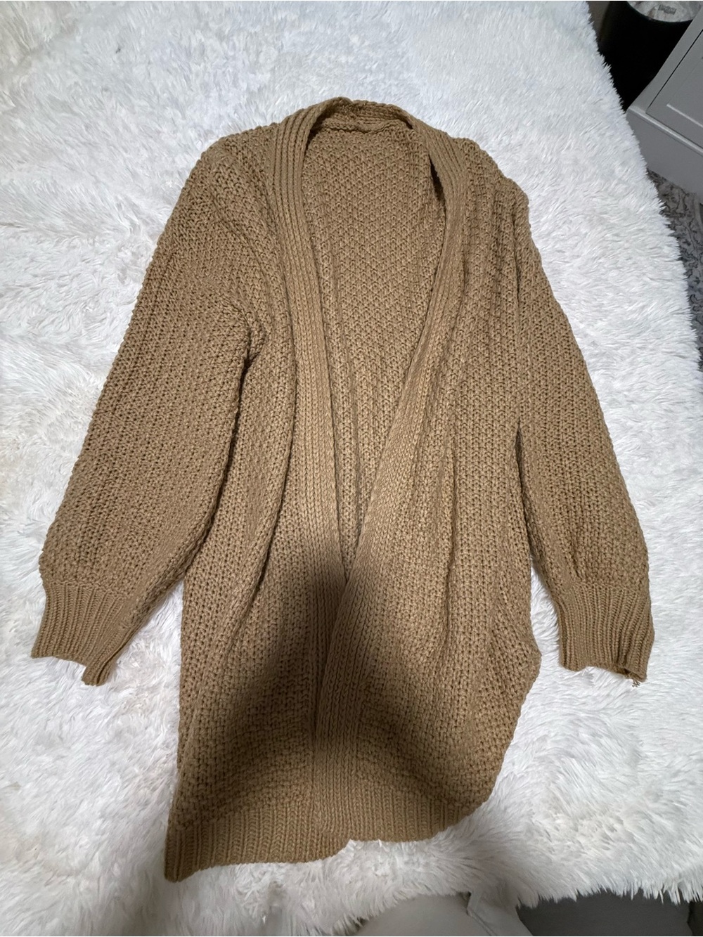 Light brown oversized cardigan